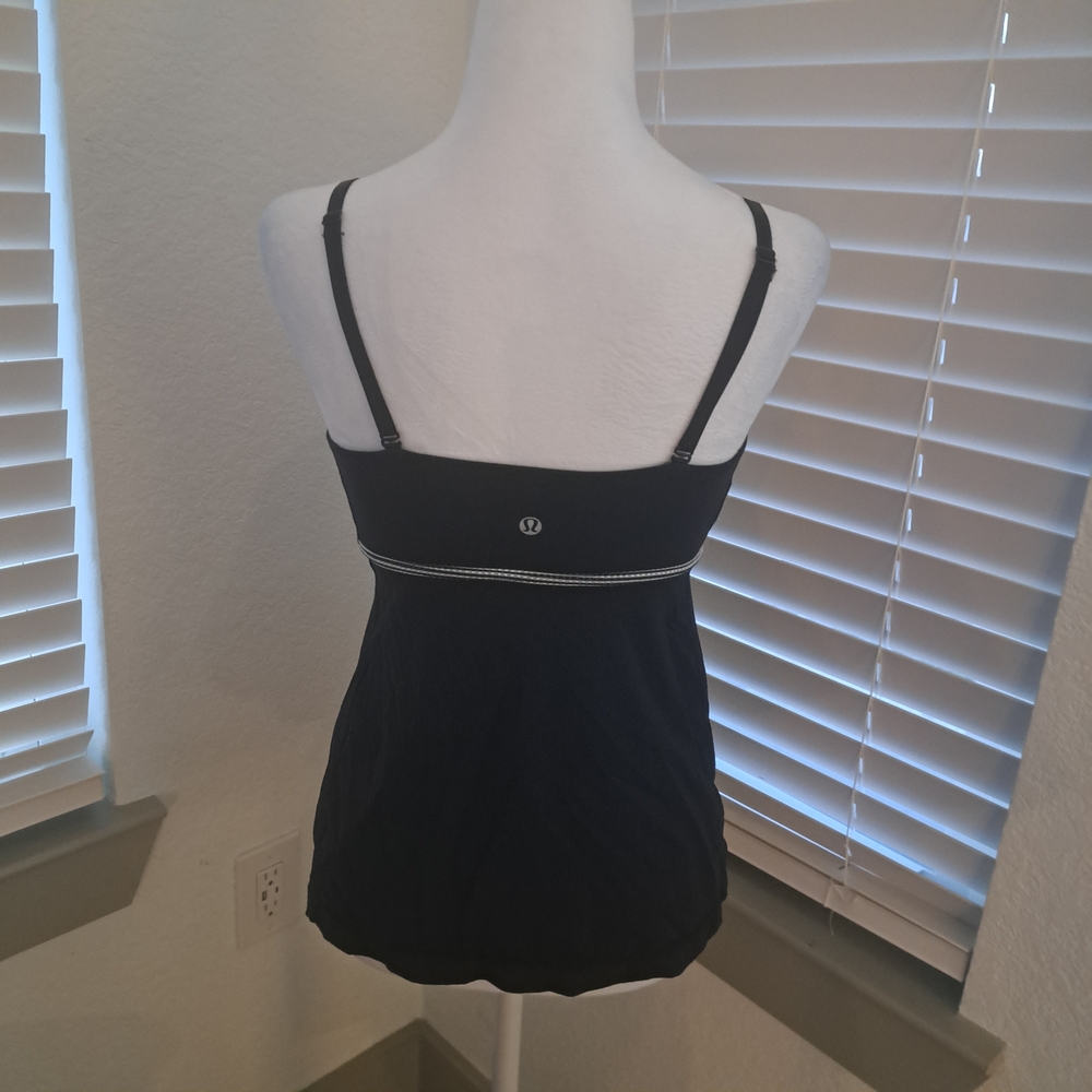 LuluLemon Chic Black Ruched Camisole - Picture 4 of 8
